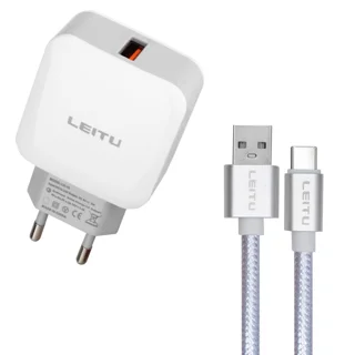شارژر دیواری لیتو مدل LH-15 18 W به همراه کابل تبدیل USB-C 101840183